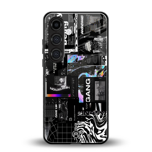 anxiety being back phone cover | glass case for samsung galaxy s24 fe