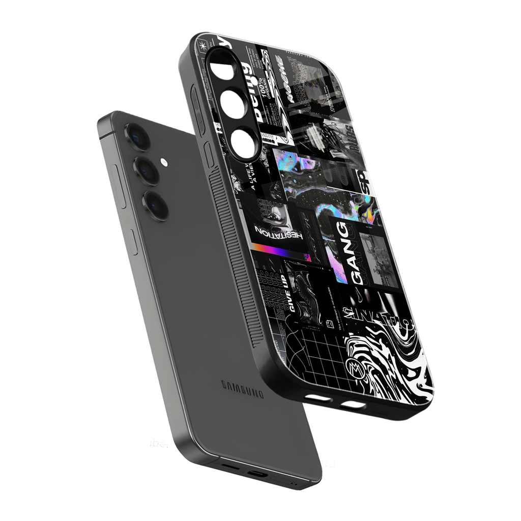 anxiety being back phone cover | glass case for samsung galaxy s23