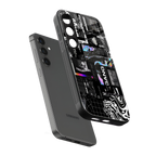 anxiety being back phone cover | glass case for samsung galaxy s23