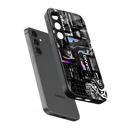 anxiety being back phone cover | glass case for samsung galaxy s24 plus