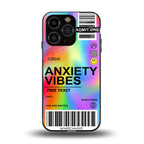 anxiety vibes back phone cover | glass case for iphone 13 pro