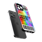 anxiety vibes back phone cover | glass case for iphone 13 pro