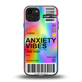 anxiety vibes back phone cover | glass case for iphone 15