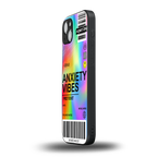 anxiety vibes back phone cover | glass case for iphone 15