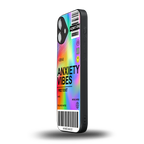 anxiety vibes back phone cover | glass case for iphone 16 plus