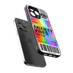 anxiety vibes back phone cover | glass case for iphone 16 pro max