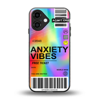 anxiety vibes back phone cover | glass case for iphone 16