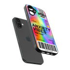 anxiety vibes back phone cover | glass case for iphone 16