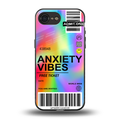 anxiety vibes back phone cover | glass case for iphone 16e
