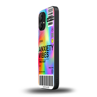anxiety vibes back phone cover | glass case for nothing phone 1