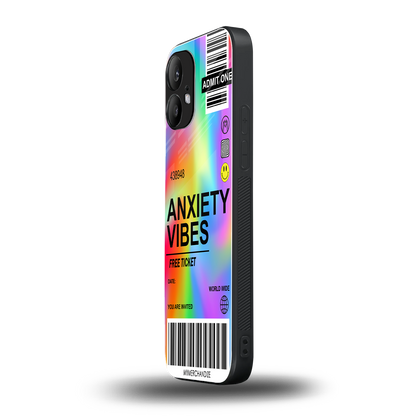 anxiety vibes back phone cover | glass case for nothing phone 2
