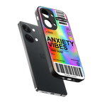 anxiety vibes back phone cover | glass case for oneplus nord 3