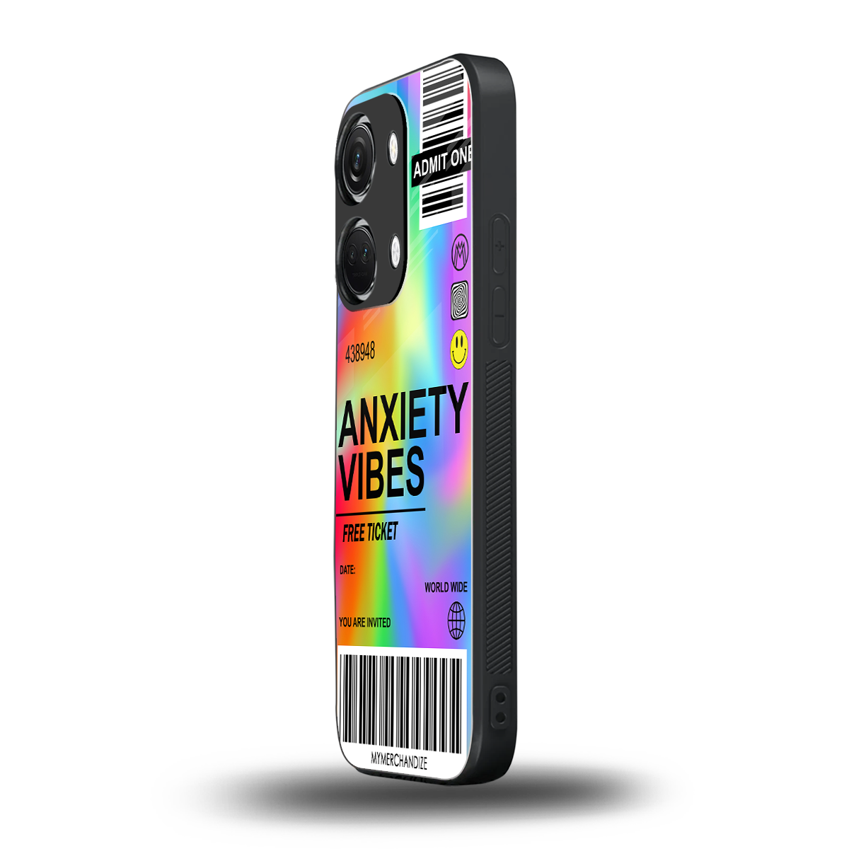 anxiety vibes back phone cover | glass case for oneplus nord 3