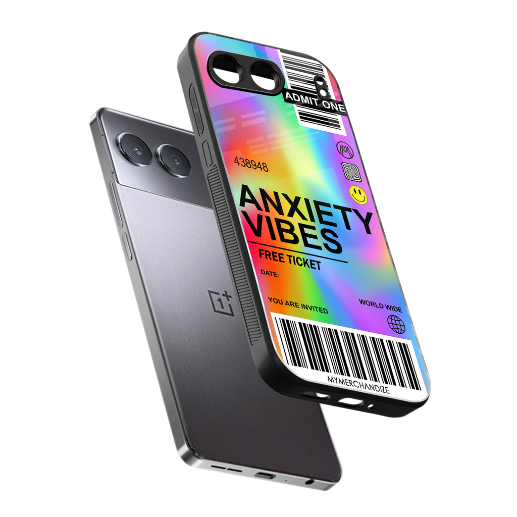 anxiety vibes back phone cover | glass case for oneplus nord 4
