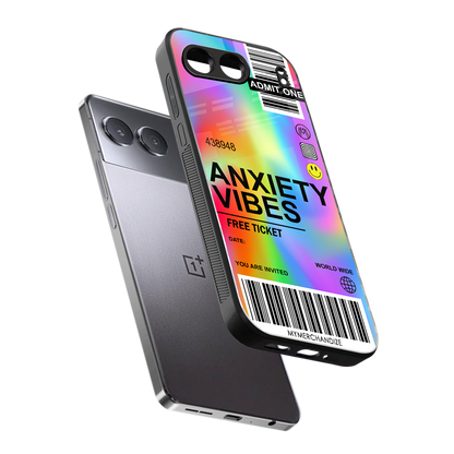 anxiety vibes back phone cover | glass case for oneplus nord 4