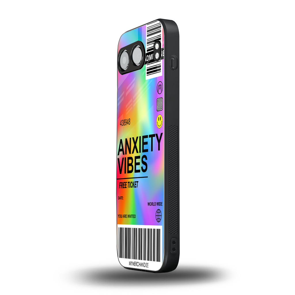 anxiety vibes back phone cover | glass case for oneplus nord 4