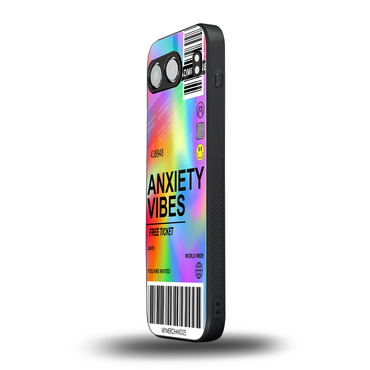 anxiety vibes back phone cover | glass case for oneplus nord 4