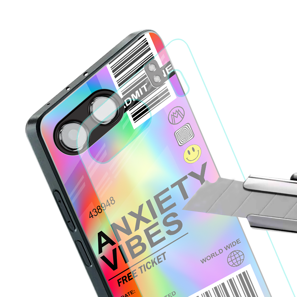 anxiety vibes back phone cover | glass case for oneplus nord 4