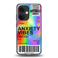 anxiety vibes back phone cover | glass case for oneplus nord ce 3