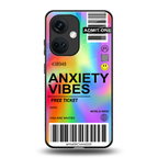 anxiety vibes back phone cover | glass case for oneplus nord ce 3