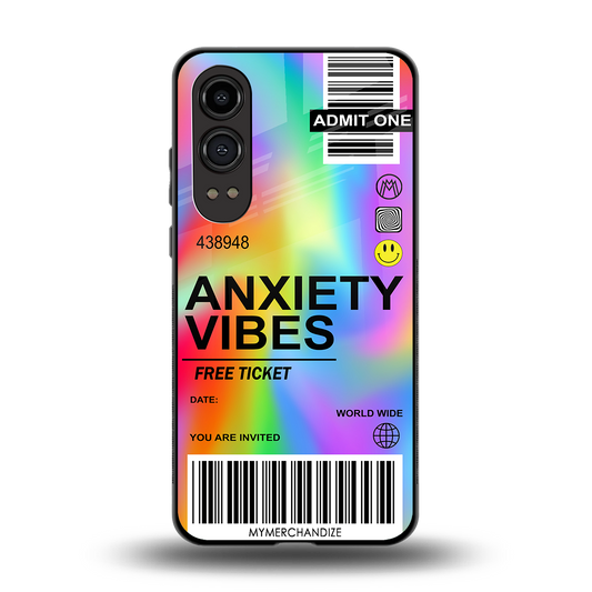 anxiety vibes back phone cover | glass case for oneplus nord ce 4 lite