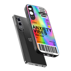 anxiety vibes back phone cover | glass case for oneplus nord ce 4 lite