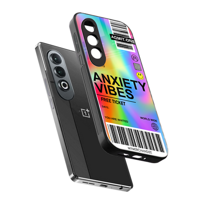 anxiety vibes back phone cover | glass case for oneplus nord ce 4