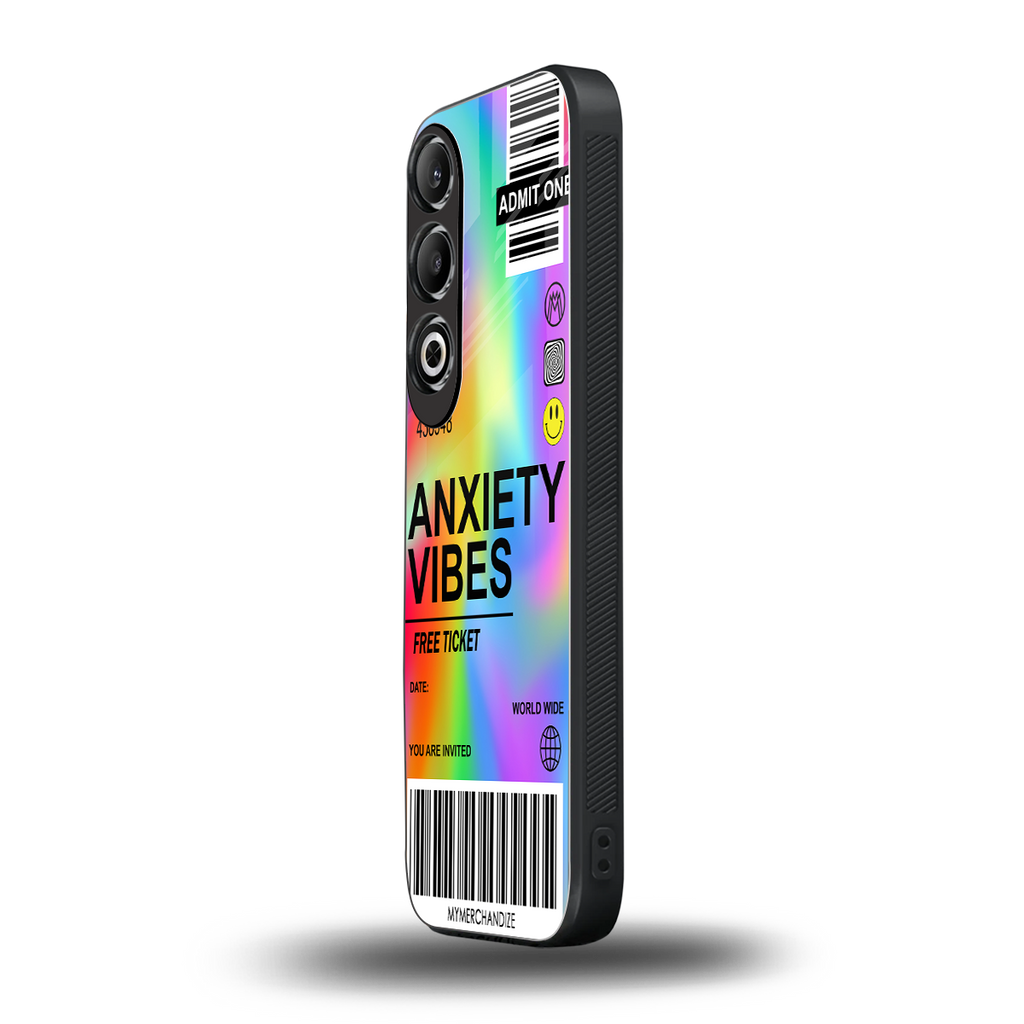 anxiety vibes back phone cover | glass case for oneplus nord ce 4