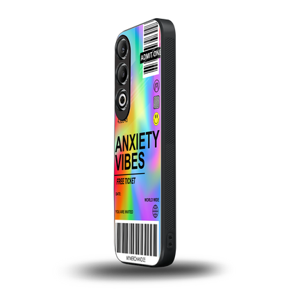 anxiety vibes back phone cover | glass case for oneplus nord ce 4