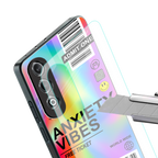 anxiety vibes back phone cover | glass case for oneplus nord ce 4