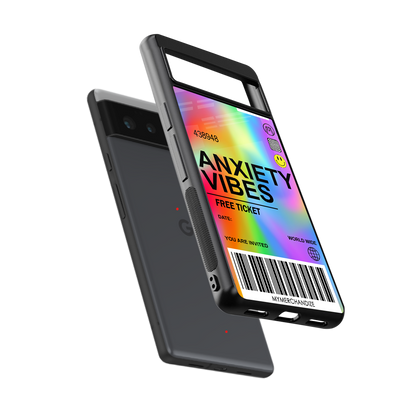 anxiety vibes back phone cover | glass case for Google Pixel 6A