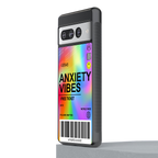 anxiety vibes back phone cover | glass case for google pixel 7 pro