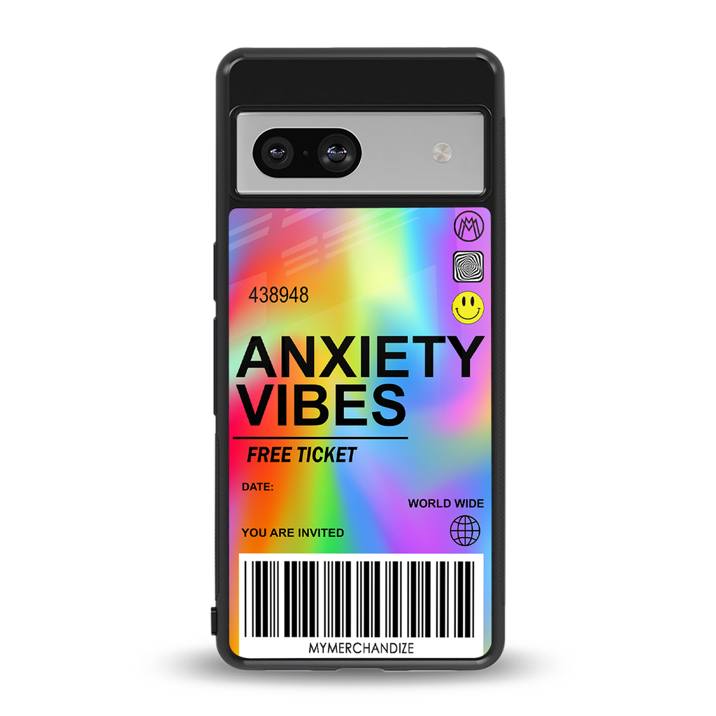 anxiety vibes back phone cover | glass case for Google Pixel 7