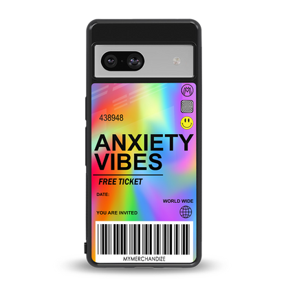 anxiety vibes back phone cover | glass case for Google Pixel 7A