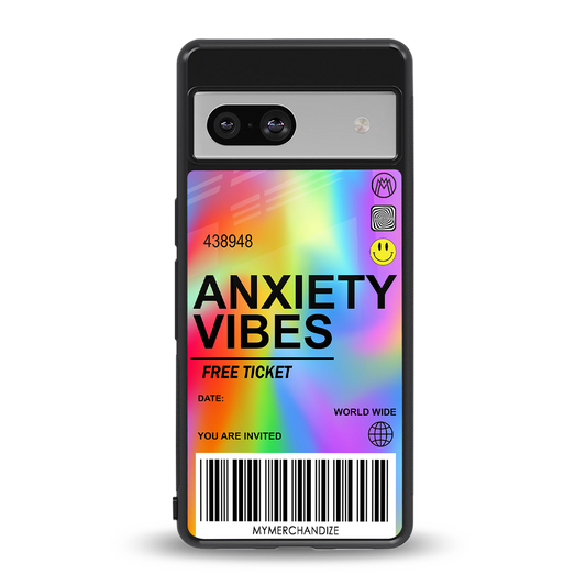 anxiety vibes back phone cover | glass case for Google Pixel 7A
