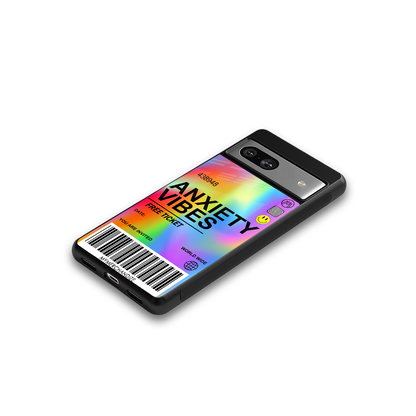 anxiety vibes back phone cover | glass case for Google Pixel 7A