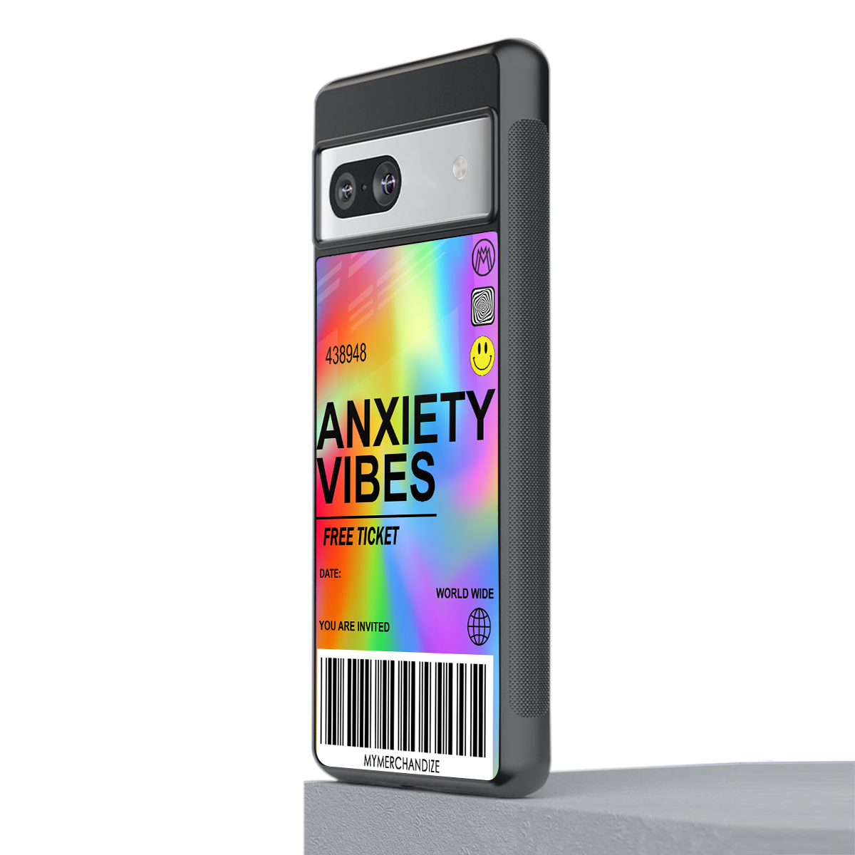 anxiety vibes back phone cover | glass case for Google Pixel 7A