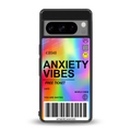 anxiety vibes back phone cover | glass case for google pixel 8 pro