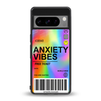 anxiety vibes back phone cover | glass case for google pixel 8 pro