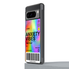 anxiety vibes back phone cover | glass case for google pixel 8 pro