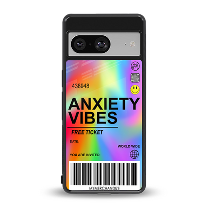 anxiety vibes back phone cover | glass case for Google Pixel 8