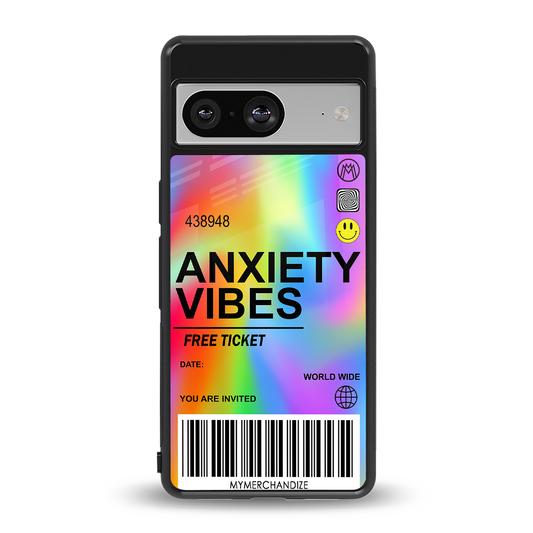 anxiety vibes back phone cover | glass case for Google Pixel 8