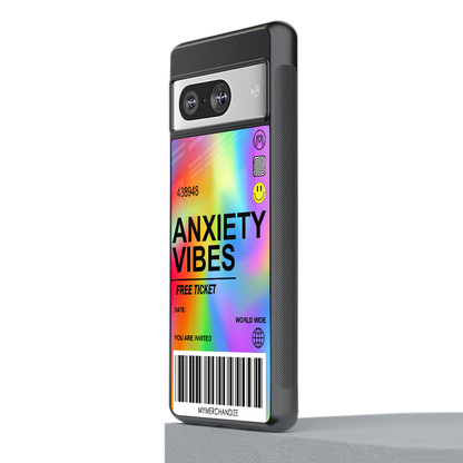 anxiety vibes back phone cover | glass case for Google Pixel 8