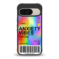 anxiety vibes back phone cover | glass case for google pixel 9