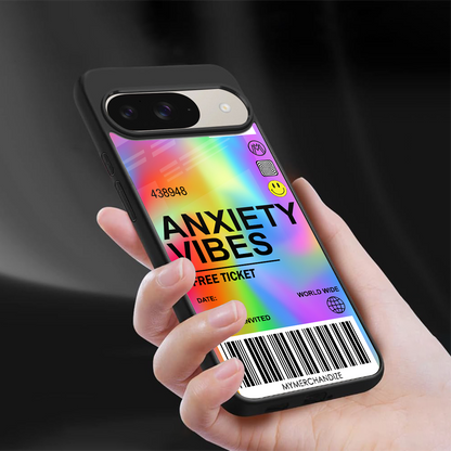 anxiety vibes back phone cover | glass case for google pixel 9