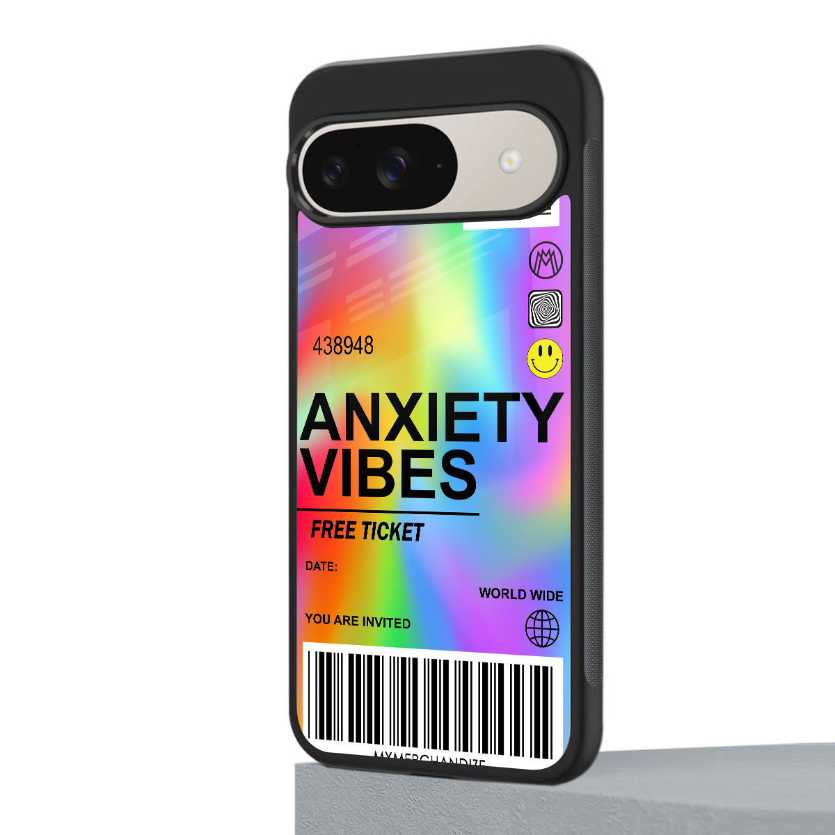 anxiety vibes back phone cover | glass case for google pixel 9