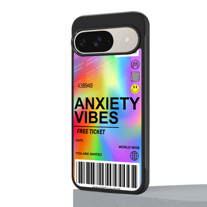 anxiety vibes back phone cover | glass case for google pixel 9