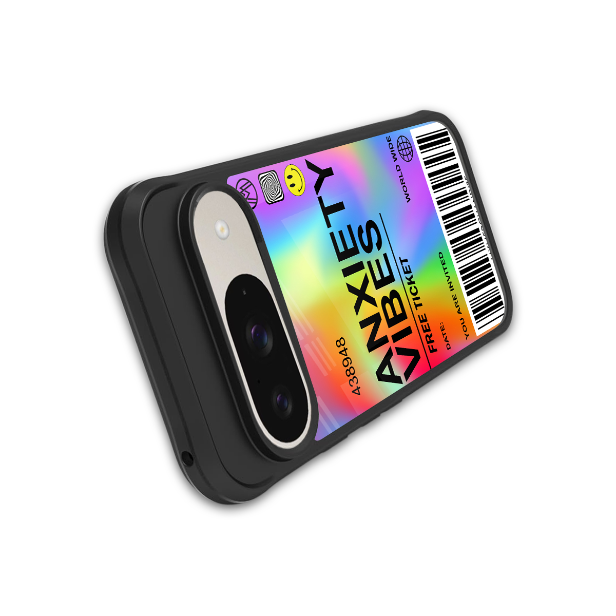anxiety vibes back phone cover | glass case for google pixel 9