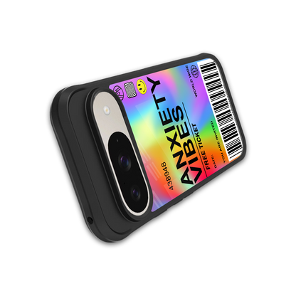 anxiety vibes back phone cover | glass case for google pixel 9