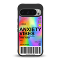 anxiety vibes back phone cover | glass case for google pixel 9 pro